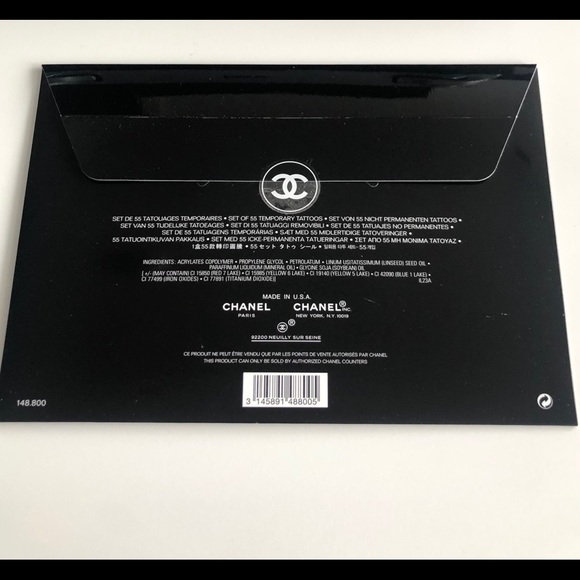 New Authentic Chanel Temporary Tattoos - Picture 2 of 10